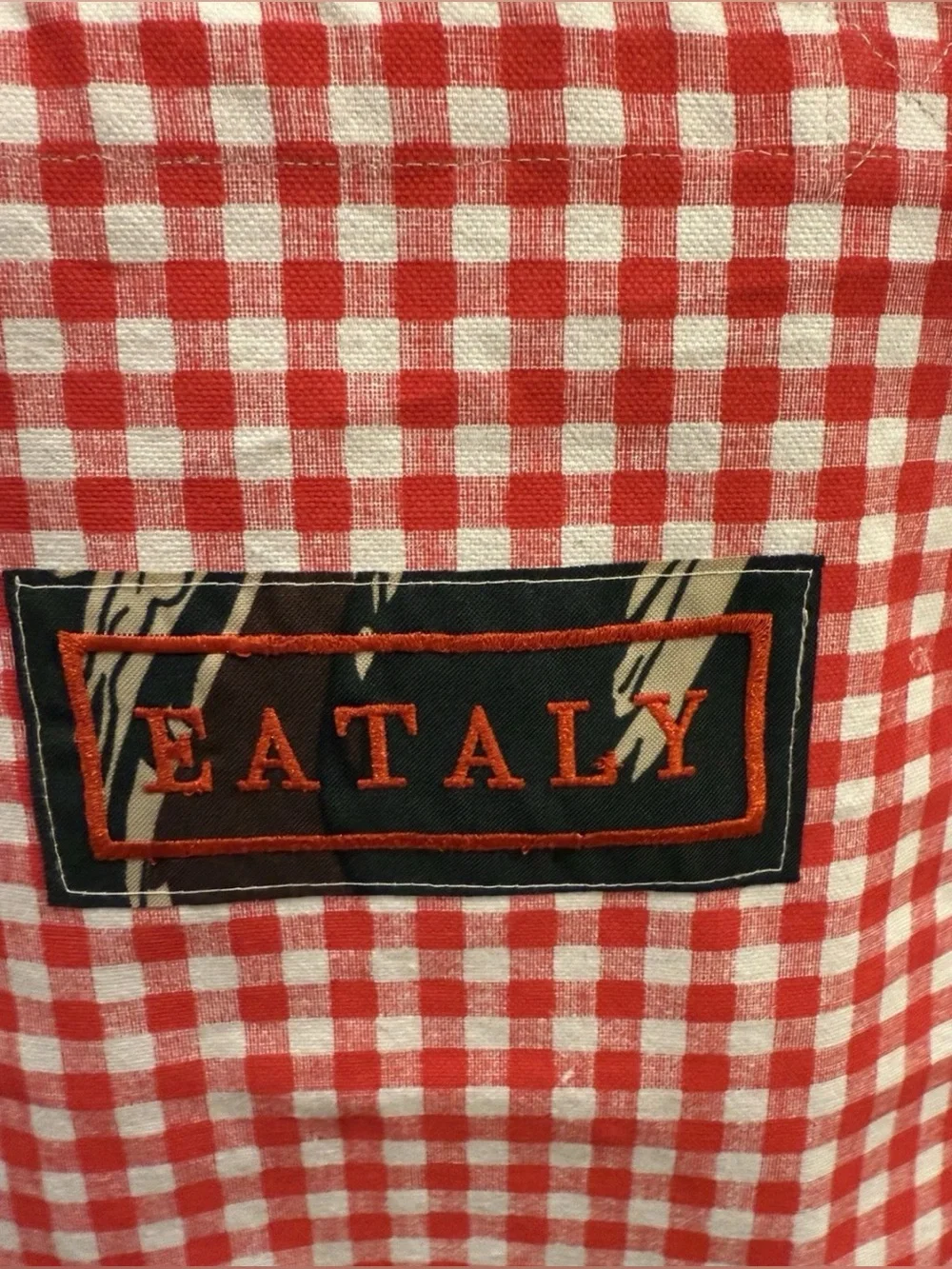 Red Gingham Tote Bag